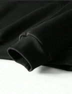 Pull à capuche noir avec masque intégré souluce